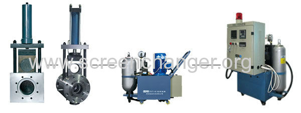  Plastic extruder Slide plate hydraulic screen changer 