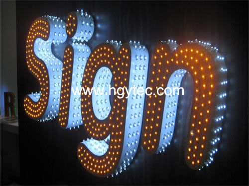 White color F8 led pixel light, waterproof led sign light(HL-PL-F8 /W)