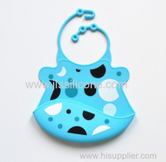 100% Silicone baby bibs protect child from dirty easy wash