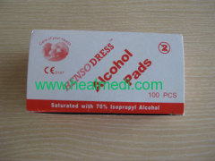 Medical non-woven sterile 70% isopropyl Alcohol Pads