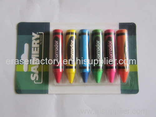 Hi-quality Crayon Erasers for promotions