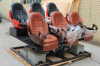 5D theatre 9 seats 6DoF electric servo cylinder motion platform, flight simulation