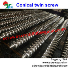 Conical twin PVC sheet screw cylinder for extrusion line