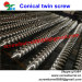 double conical screw cylinder