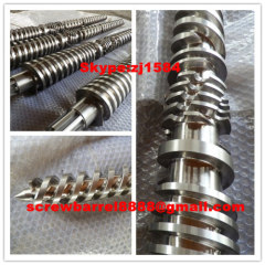 Conical twin PVC sheet screw cylinder for extrusion line