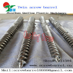 Conical twin PVC sheet screw cylinder for extrusion line