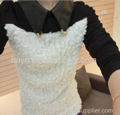 Women thin body and velvet long-sleeved large size T-shirt