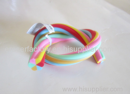 Twisty Rainbow Stick Erasers