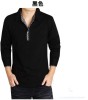 Leisure men's long sleeve POLO lapels cotton T-shirt