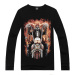 More men in the spring and autumn fashion hip-hop style collarless long-sleeved T-shirt