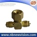 Brass Tee Male Fittings with Female Flare Nut - Charging Valve