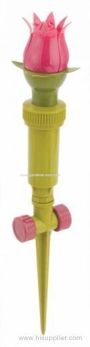 Garden Tulip Water Hose Sprinkler With Plstic Spike