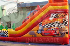 INFLATABLE DISNEY CARS DOUBLE LANE SLIDE