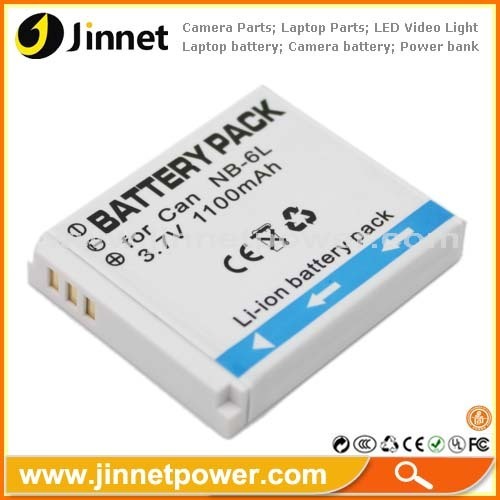 1100mAh White NB-6L NB6L camera battery for canon with high quality