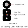 FTTH Drop Cable with Steel Wire strength member