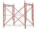 Q235 Steel H Frame Scaffolding System for Building , Tower Scaffold in Red