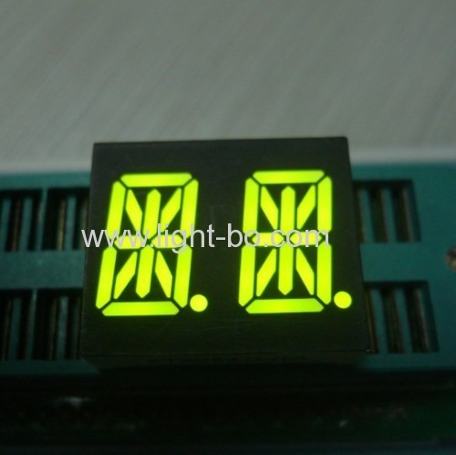 Ultra White 14-segment LED display 0.54-inch dual-digit Common Anode for Instrument Panel