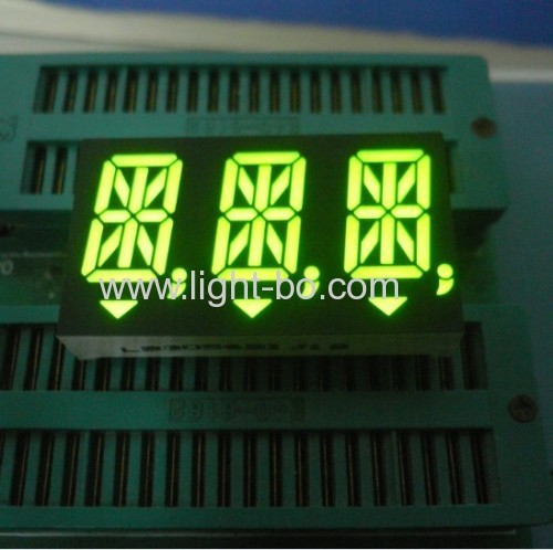 Ultra Blue Custom Design 0.544-digit 14-segment alphanumeric LED Displays with package dimensions 50.4 x21.15 x 15 mm