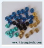 Din 934 Gr 5 blue, green, black. golden Hex Titanium nut with 2mm hole in the midle