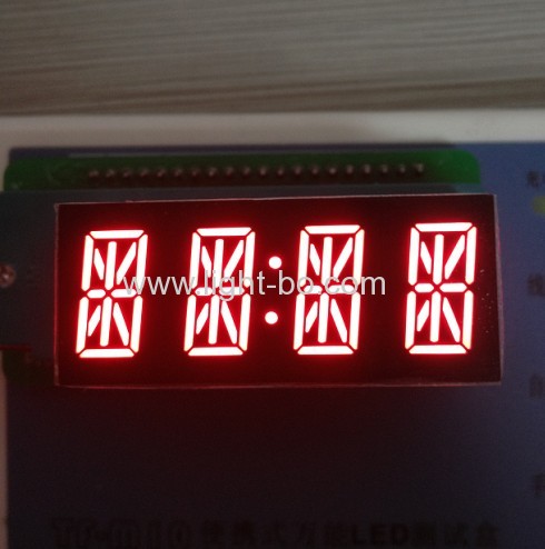 Display a led alfanumerico a 4 segmenti da 0,54 pollici ad anodo comune rosso ultra brillante a 14 segmenti