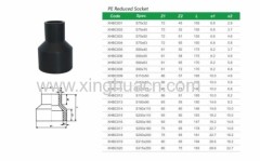 PE reduced socket coupling