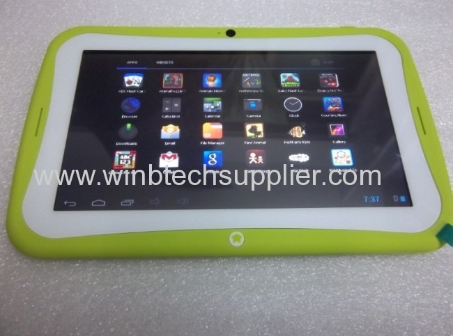 2014 Christmas Gift Kids Tablet PCEducational Apps Kids Pad 7 inch Capacitive Touch Screen Android 4.2 Dual Camera