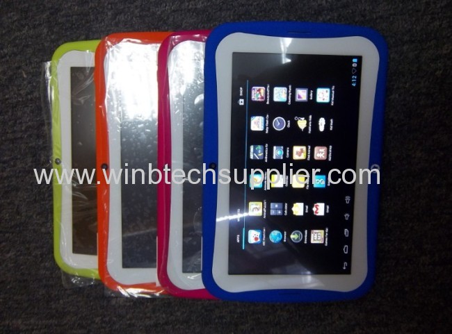 2014 Christmas Gift Kids Tablet PCEducational Apps Kids Pad 7 inch Capacitive Touch Screen Android 4.2 Dual Camera