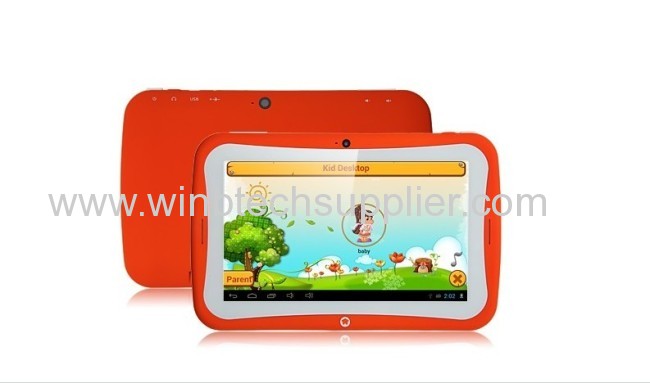 Kids Christmas Gift 7 Inch Kids Tablet PC Android 4.21.2GHz dual core1g RAM 8B ROM Capacitive Screen Dual Cameras