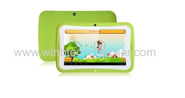Kids Christmas Gift 7 Inch Kids Tablet PC Android 4.21.2GHz dual core1g RAM 8B ROM Capacitive Screen Dual Cameras