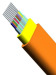 Optical fiber ribbon cable for indoor application