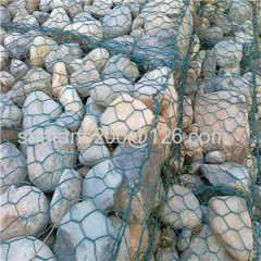 Galfan gabion box for hydraulic structures