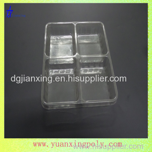 disposable 4-compartment food container