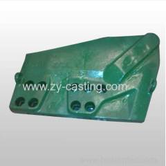 very large side plate green color machinery engineering casting