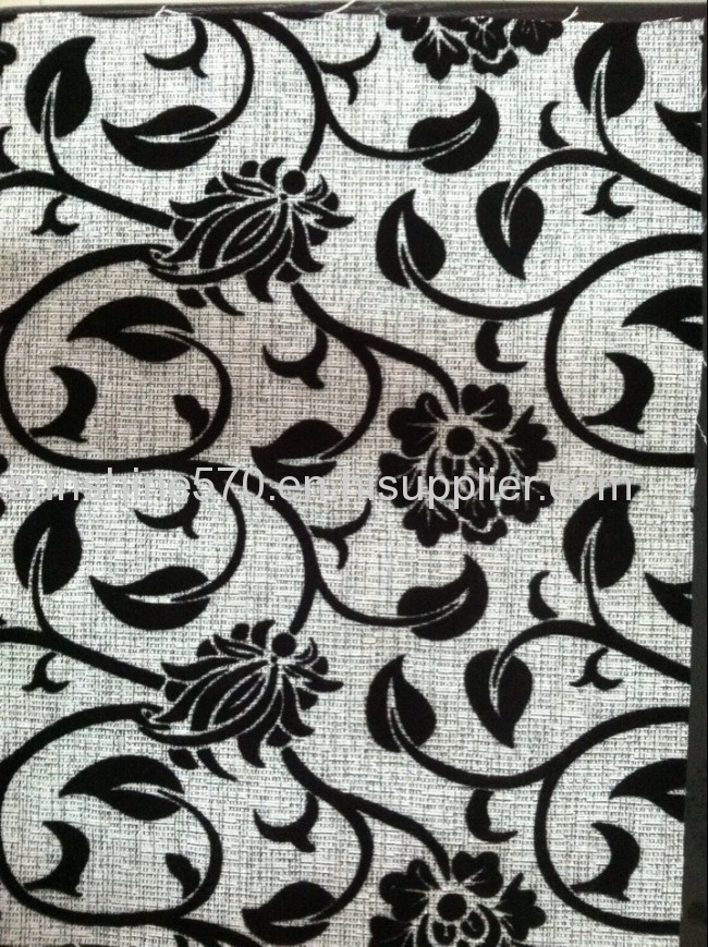 flocking sofa fabric,flocking curtainfabric,flocking decorative fabric