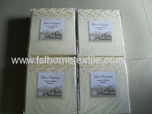 Light colored Embroidery Sheet set