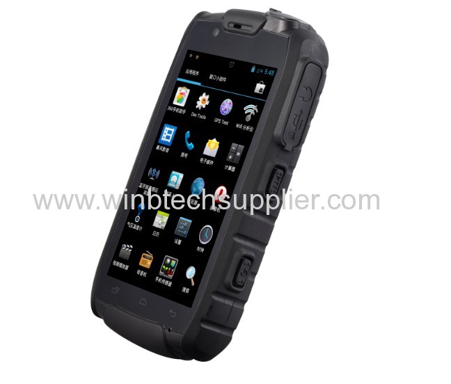 IP68 Dual sim MTK6589 4.0 inch Quad core NFC rugged phone with Walkie-Talkie with GPS waterproof smartphone