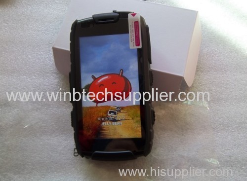 •Core MTK 6589 IP68 Phone ptt walkie talkie nfc gps bluetooth waterproof phone android 4.2