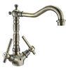 Bronze Classic Kitchen Sink Water Faucet , Antique Two Handle Industrial Sink Taps