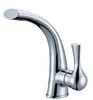 Ceramic Single Lever Kitchen Faucet / Brass Deck Mounted Faucet Tap with One Handle