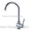 Contemporary Chrome Plated Kitchen Sink Water Faucet , Deck Mounted Mixer Taps