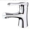 Brass Ceramic Basin Mixer Faucet , Contemporary Single Hole Basin Faucet