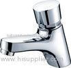 Polished Chrome Self Closing Faucet Brass Mixer Taps with CE , 0.05MPa - 0.9MPa