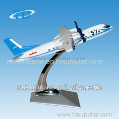 Y-7 resin plane model as airplane gift for airway