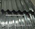 JIS , BS Corrugated Galvanized Steel Roofing Sheets Brushed Zinc Coated