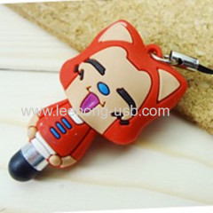 mini cartoon stylus touch pen for iphone &ipad