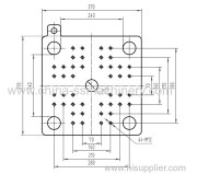 Mold platen drawing of SSF380