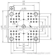 Mold platen drawing of SSF500