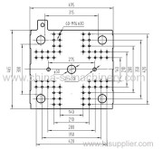 Mold platen drawing of SSF700