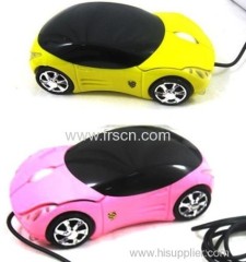 LED car shape 3D optical usb cable optical mouse
