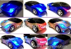 LED car shape 3D optical usb cable optical mouse